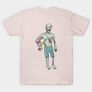 Part of the Halloween Hunk series - Beach zombie T-Shirt